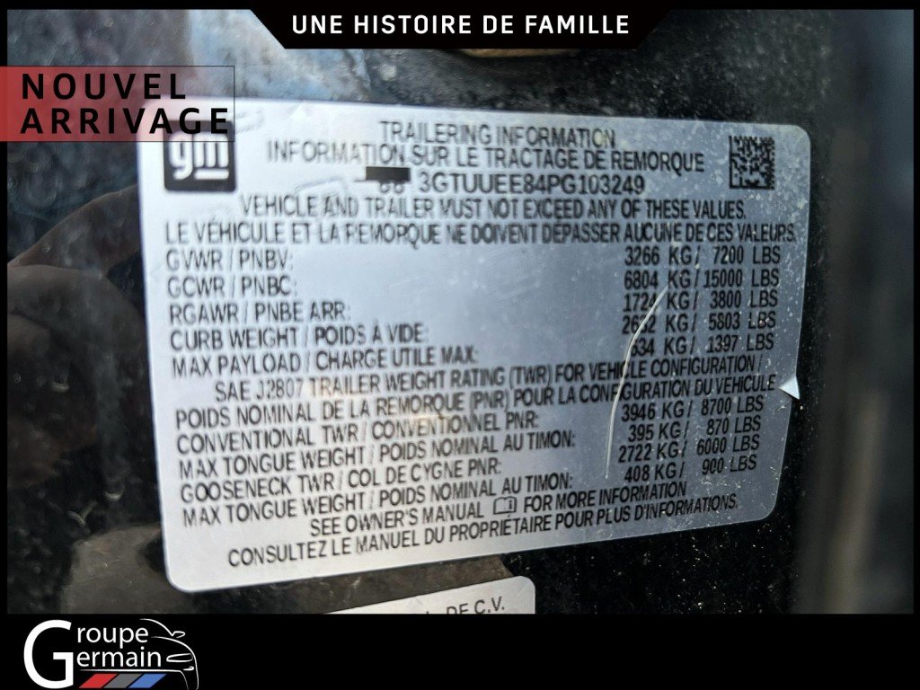 2023 GMC Sierra 1500 à St-Raymond, Québec - 22 - w1024h768px