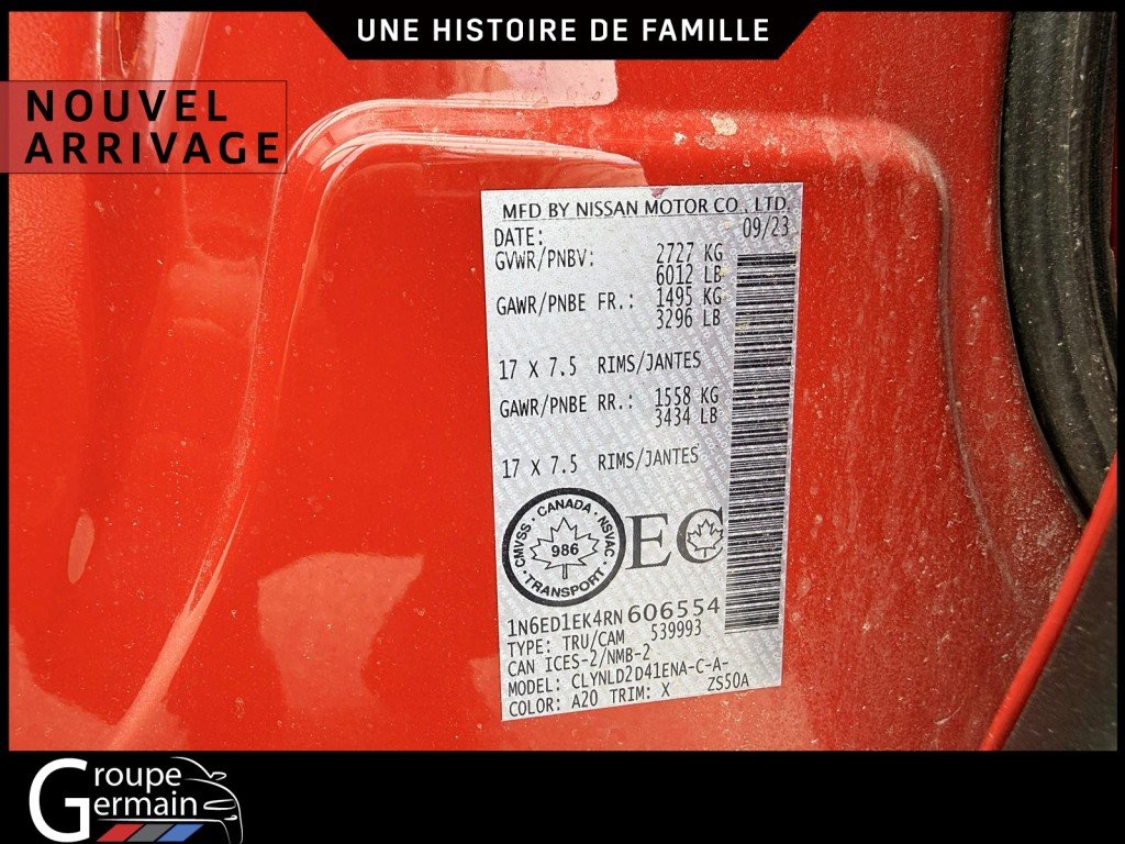 2024 Nissan FRONTIER à Donnacona, Québec - 12 - w1024h768px