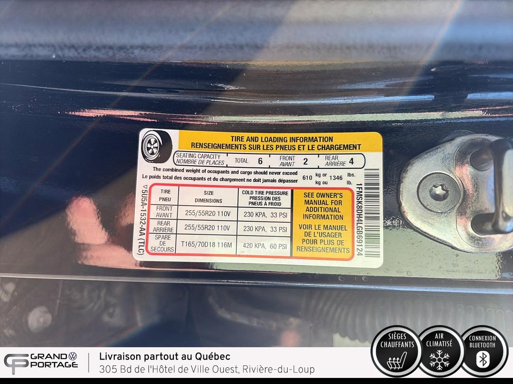 2020 Ford Explorer XLT, boîte automatique à 4 roues motrices in Rivière-du-loup, Quebec - 19 - w1024h768px