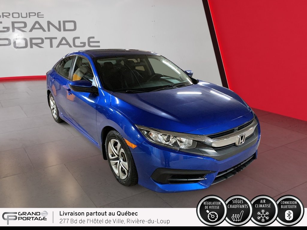 Honda Civic LX, CVT à traction avant 2016 à Rivière-du-loup, Québec - 3 - w1024h768px