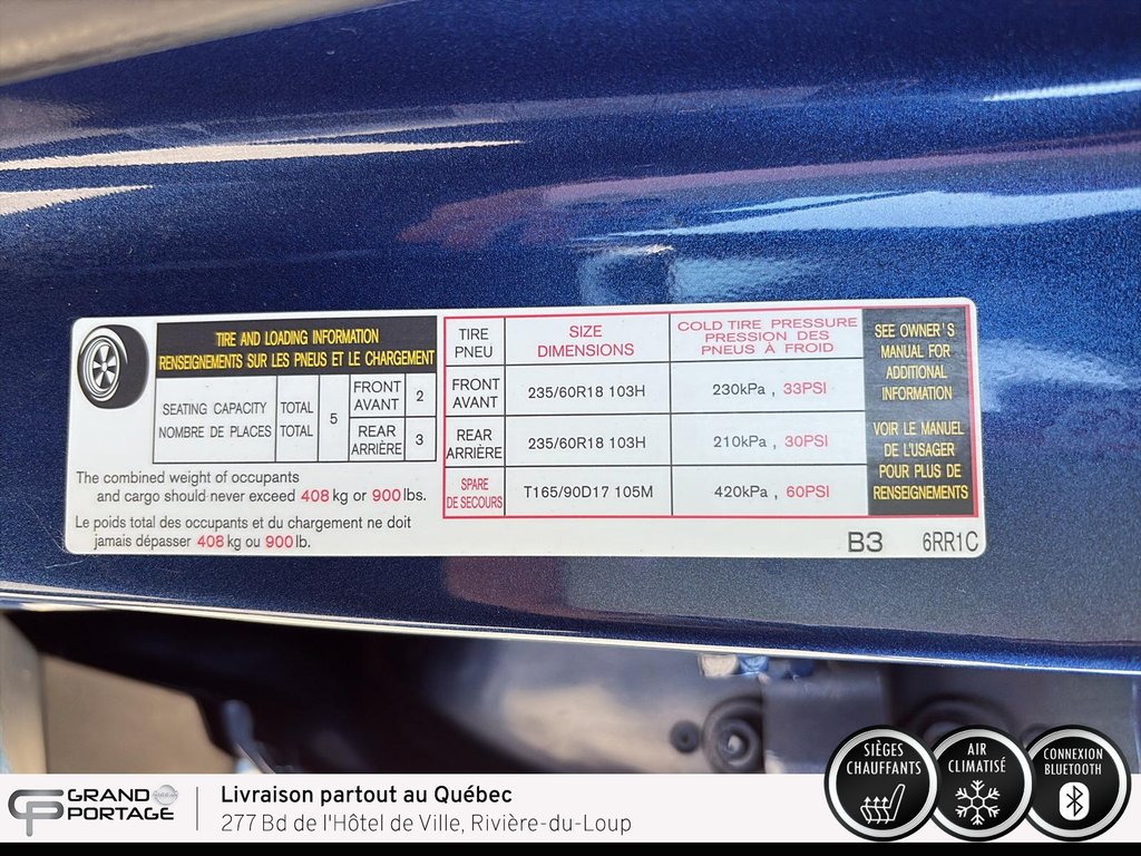 Nissan Rogue SV, CVT à traction intégrale 2023 à Rivière-du-loup, Québec - 21 - w1024h768px