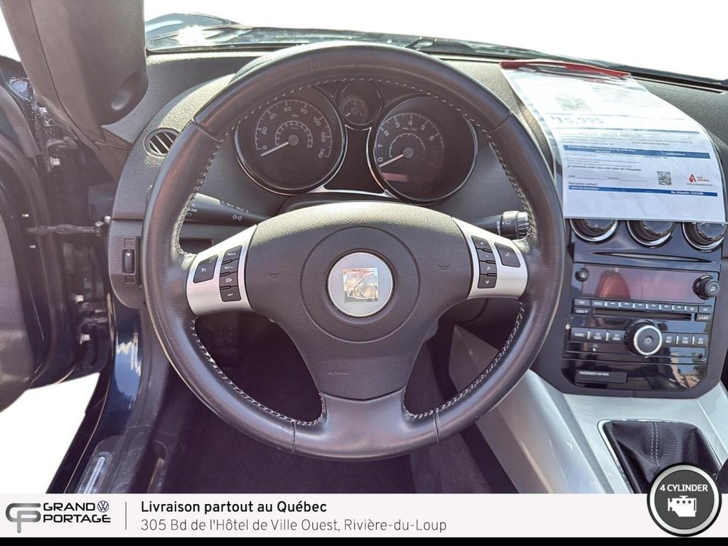 Saturn Sky Base, boîte manuelle à propulsion 2007 à Rivière-du-loup, Québec - 16 - w1024h768px