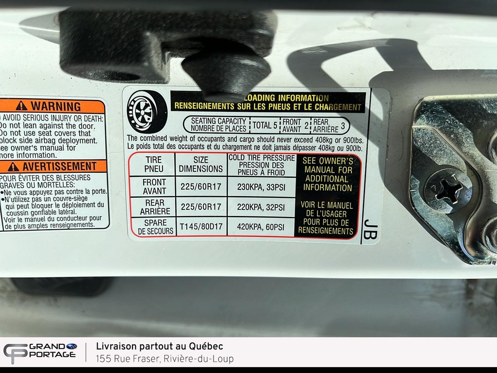 Subaru Forester 2.5i, CVT à traction intégrale 2020 à Rivière-du-loup, Québec - 22 - w1024h768px