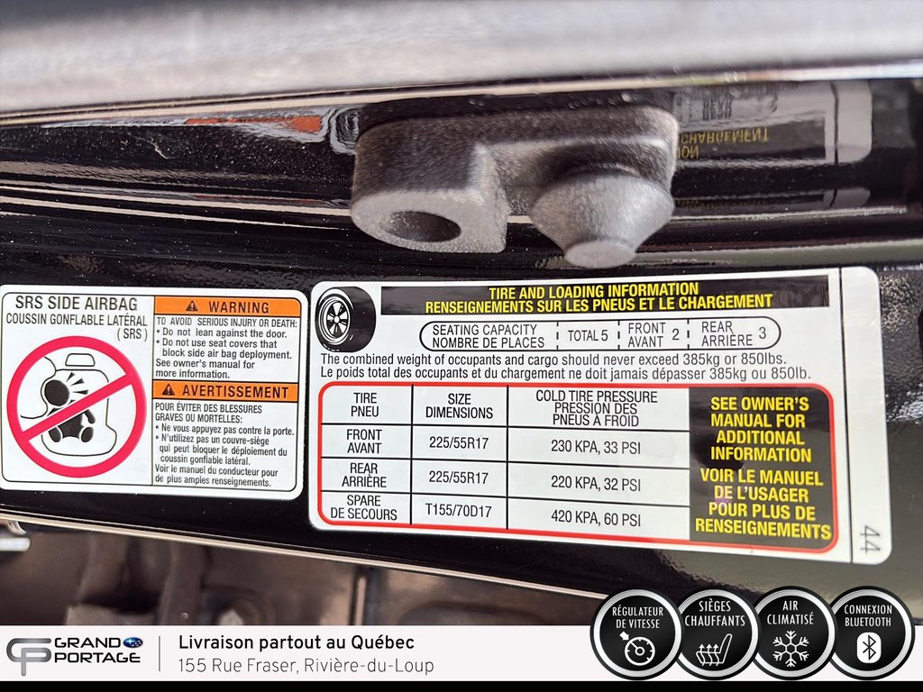 Subaru Legacy Tourisme, CVT à traction intégrale 2020 à Rivière-du-loup, Québec - 19 - w1024h768px