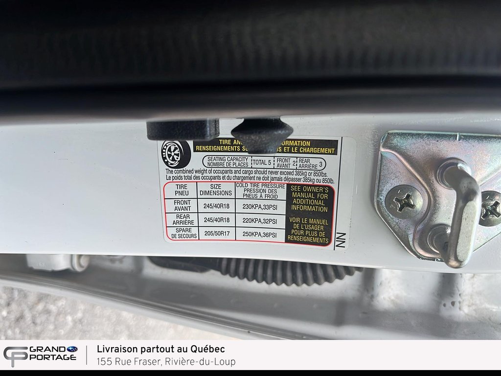 2023 Subaru WRX Sport, boîte manuelle à traction intégrale in Rivière-du-loup, Quebec - 21 - w1024h768px