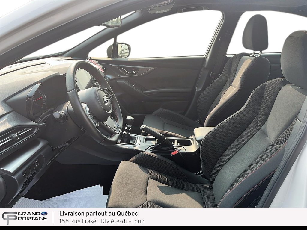 2023 Subaru WRX Sport, boîte manuelle à traction intégrale in Rivière-du-loup, Quebec - 12 - w1024h768px