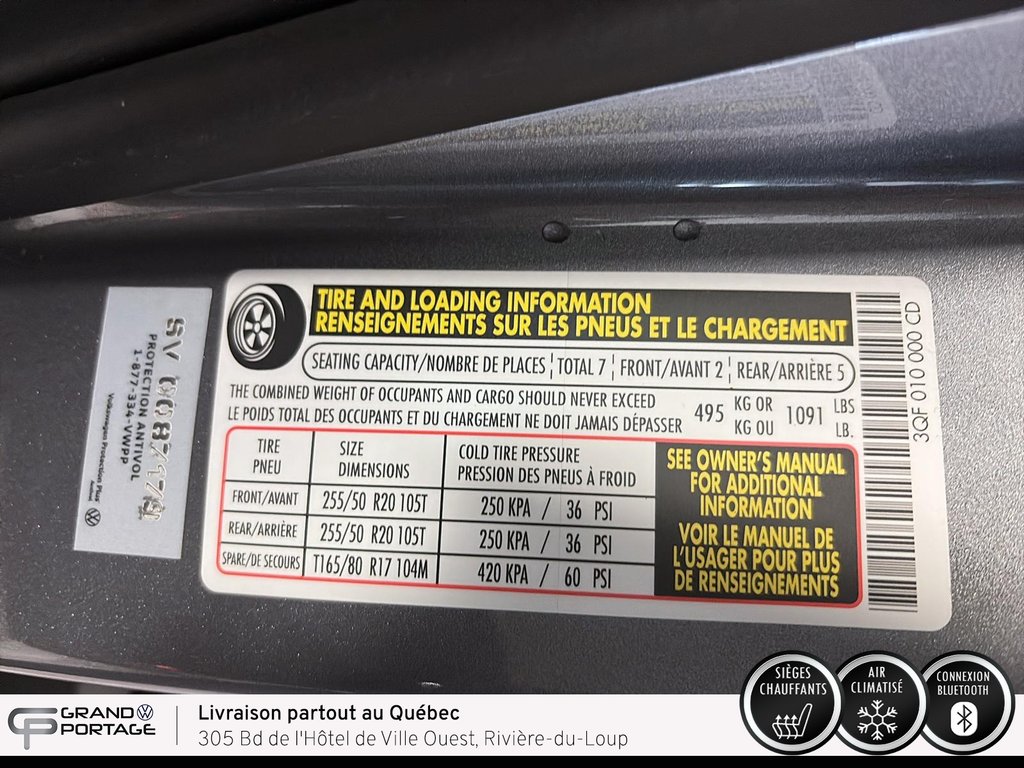 2024 Volkswagen Atlas Highline, boîte automatique à traction intégrale in Rivière-du-loup, Quebec - 19 - w1024h768px