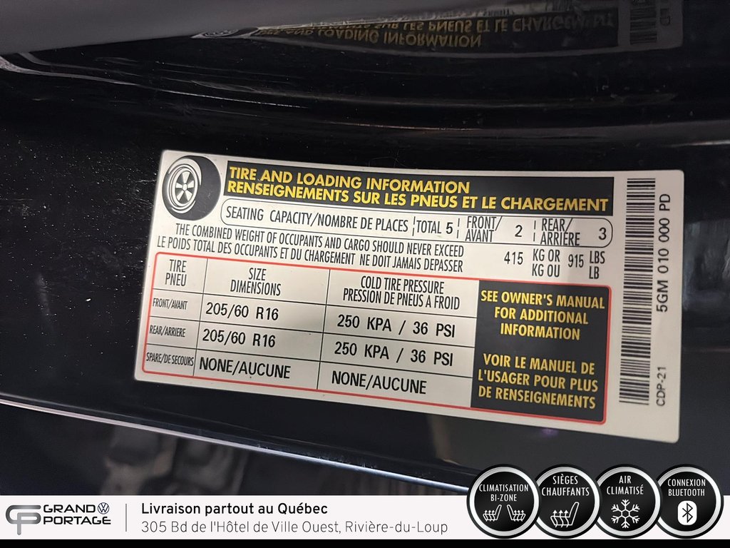 2022 Volkswagen Jetta Trendline, boîte automatique à traction avant in Rivière-du-loup, Quebec - 21 - w1024h768px