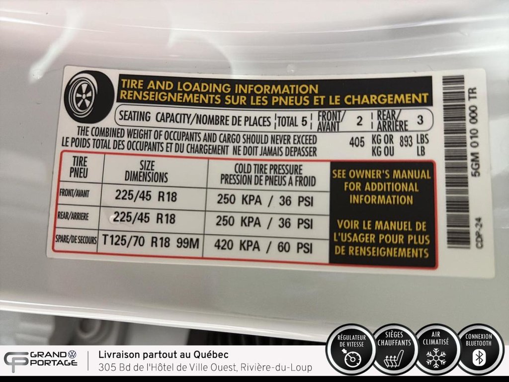 Volkswagen Jetta Highline, boîte automatique, traction avant 2025 à Rivière-du-loup, Québec - 21 - w1024h768px