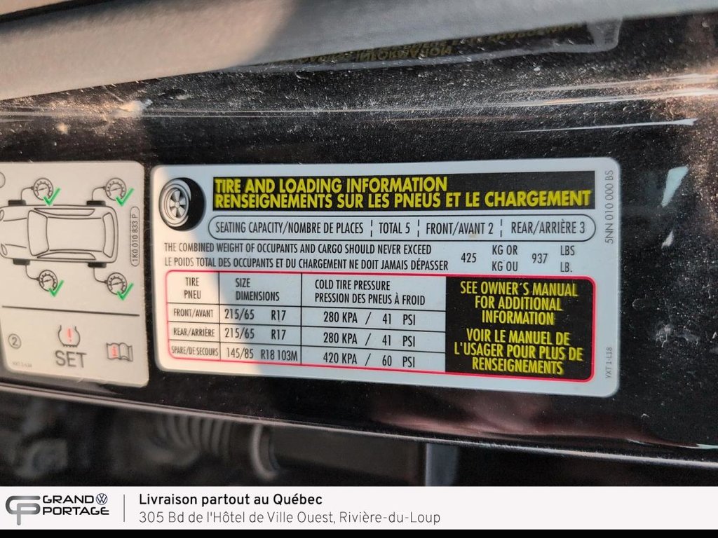 Volkswagen Tiguan Comfortline, boîte automatique, 4MOTION 2019 à Rivière-du-loup, Québec - 20 - w1024h768px