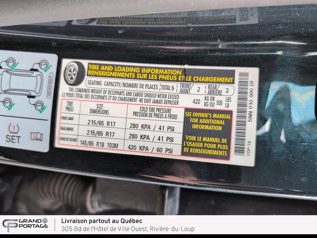 Volkswagen Tiguan Comfortline, boîte automatique, 4MOTION 2020 à Rivière-du-loup, Québec - 20 - w1024h768px