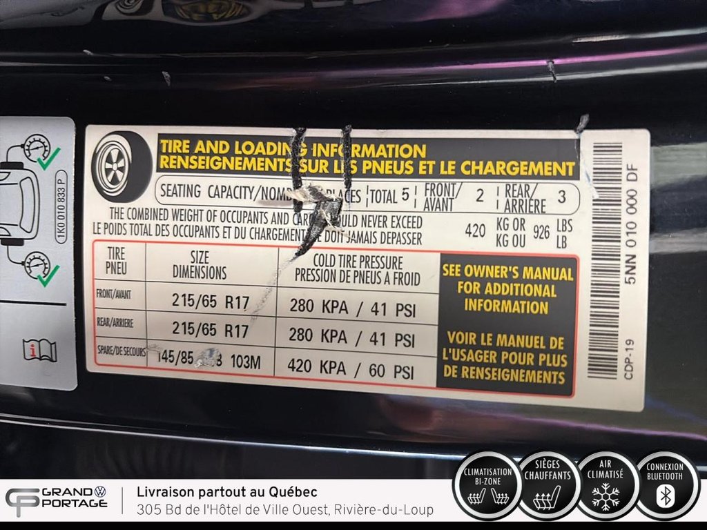 Volkswagen Tiguan Comfortline, boîte automatique, 4MOTION 2020 à Rivière-du-loup, Québec - 20 - w1024h768px