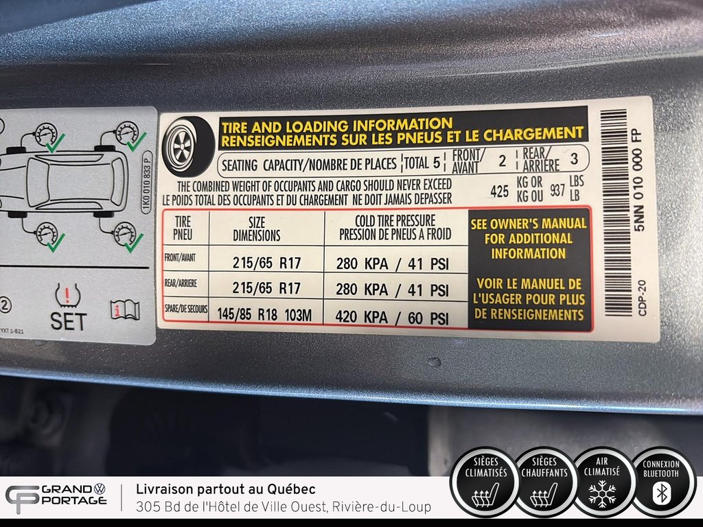 Volkswagen Tiguan Comfortline, boîte automatique, 4MOTION 2021 à Rivière-du-loup, Québec - 21 - w1024h768px