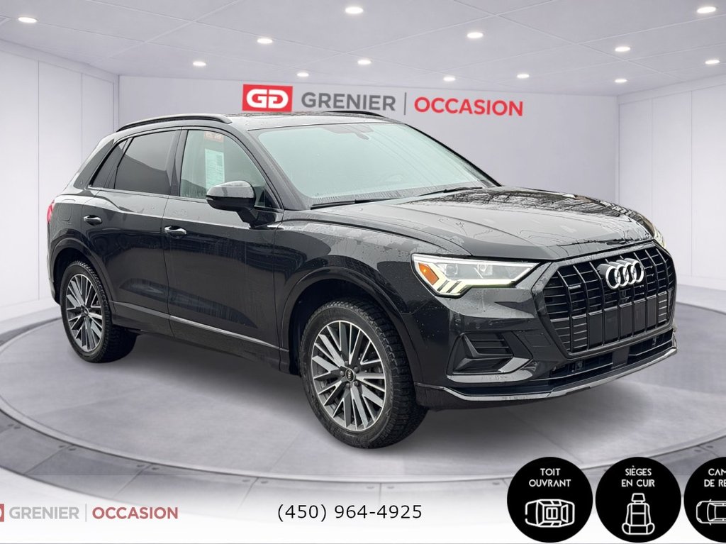2022 Audi Q3 Komfort Toit Panoramique Bas Kilométrage in Terrebonne, Quebec - 1 - w1024h768px