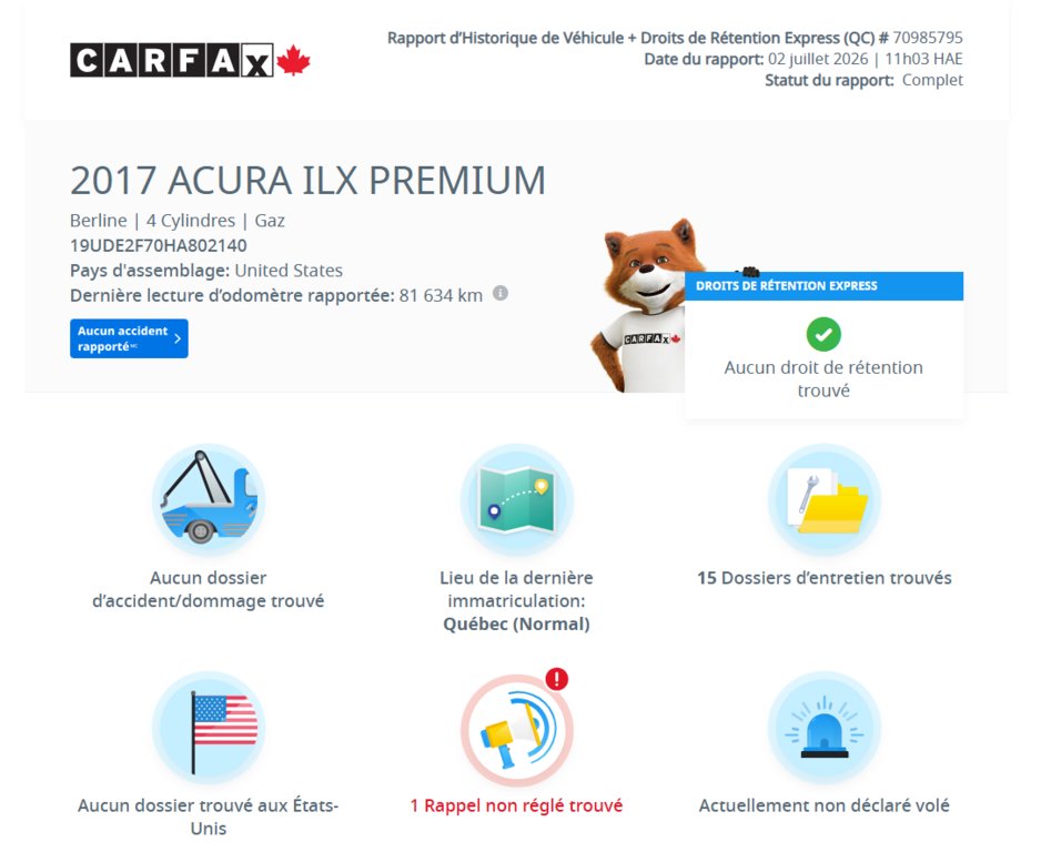 Acura ILX Premium | 8 PNEUS | BAS KM | DÉMARREUR | TOIT | CUIR | CAMÉRA +++ 2017 à Laval, Québec - 2 - w1024h768px