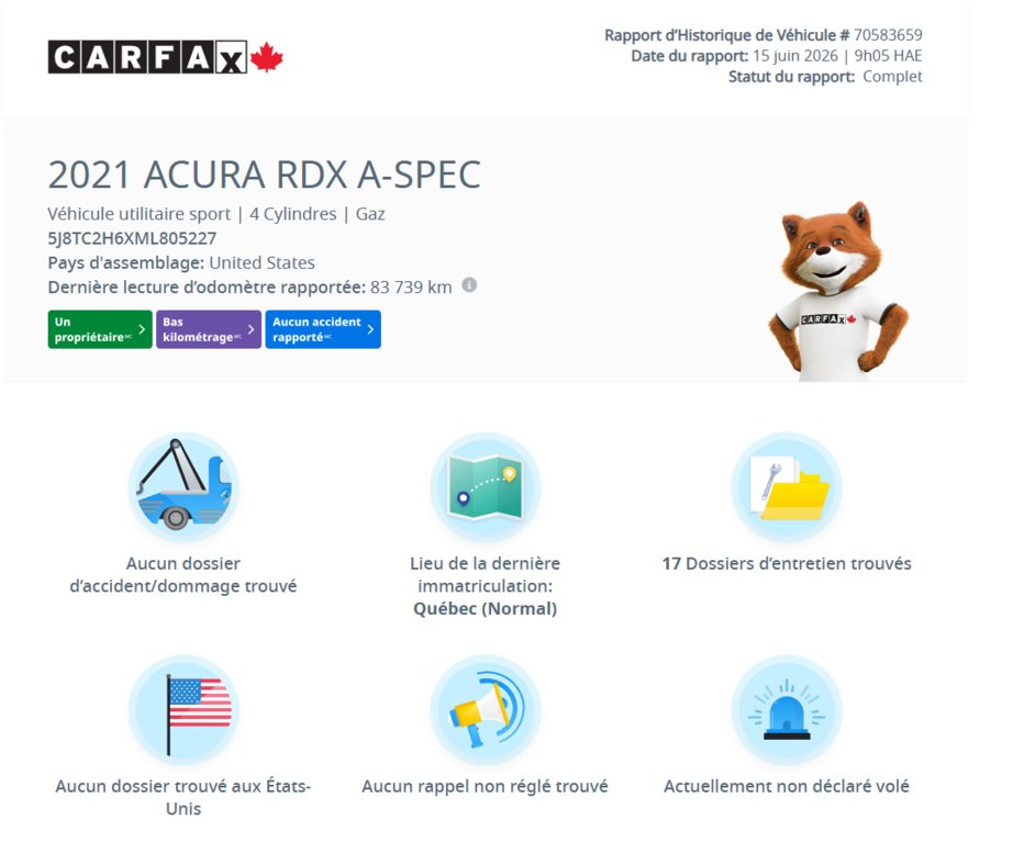 2021 Acura RDX A-Spec AWD | DÉMARREUR | TOIT PANO | CUIR | NAV | CARPLAY | CAMÉRA +++ in Laval, Quebec - 2 - w1024h768px