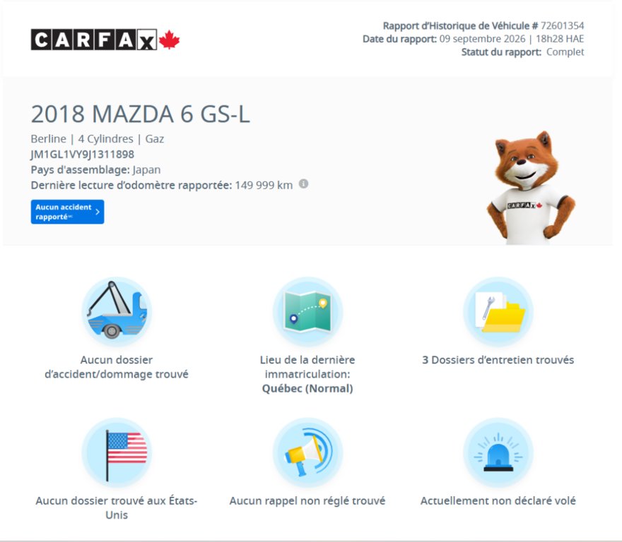 2018 Mazda 6 GS-L Turbo | 8 ROUES | CUIR | NAV | TOIT | CAMÉRA | SIÈGES CHAUFFANTS +++ in Laval, Quebec - 2 - w1024h768px