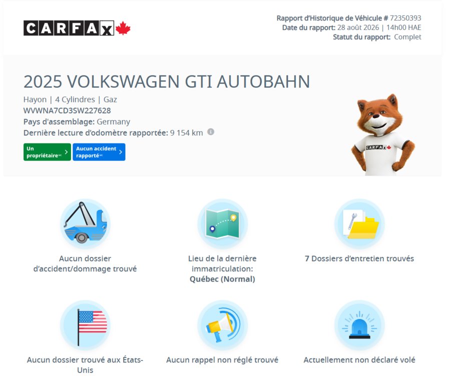 2025 Volkswagen Golf GTI Autobahn | DSG | CUIR | NAV | TOIT | CAMÉRA | HARMAN/KARDON | CARPLAY +++ in Laval, Quebec - 2 - w1024h768px