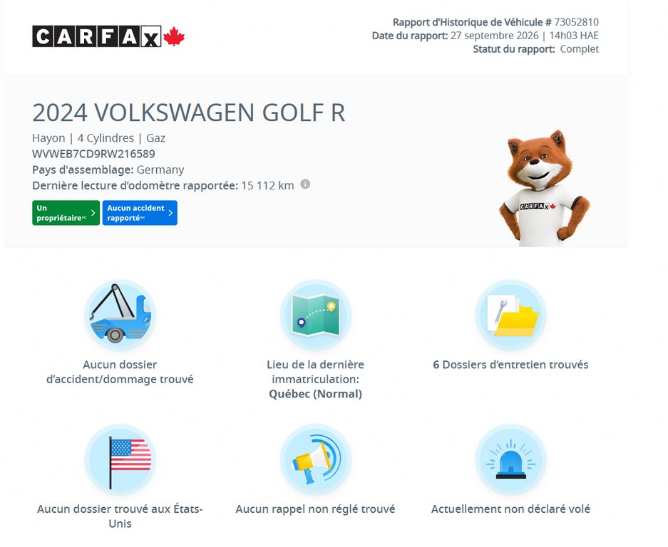 2024 Volkswagen Golf R DSG 4MOTION | BAS KM | TOIT | CUIR | NAV | CARPLAY | CAMÉRA +++ in Laval, Quebec - 2 - w1024h768px