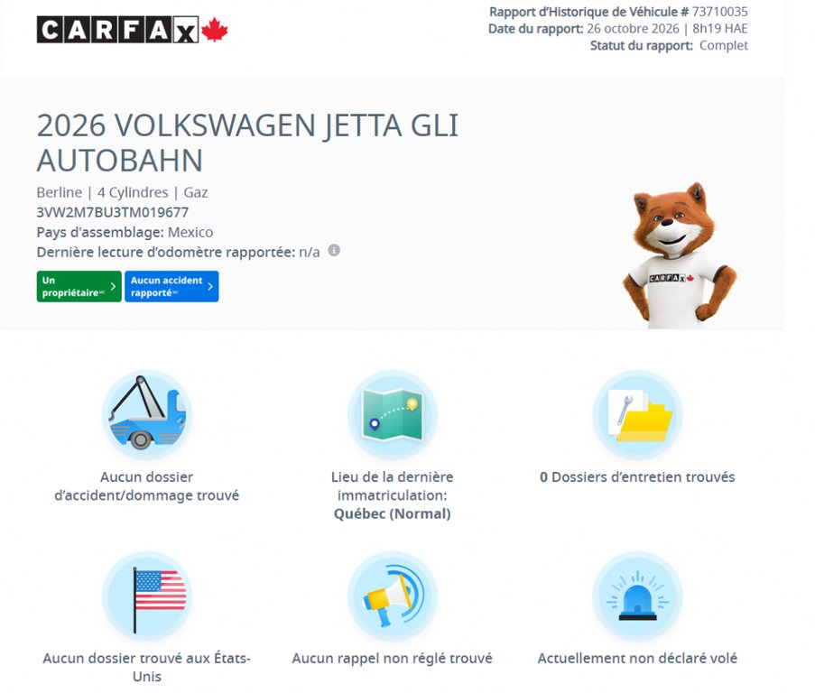 Volkswagen Jetta GLI Autobahn DSG | DÉMARREUR | TOIT | CUIR | NAV | CARPLAY | CAMÉRA +++ 2026 à Laval, Québec - 3 - w1024h768px