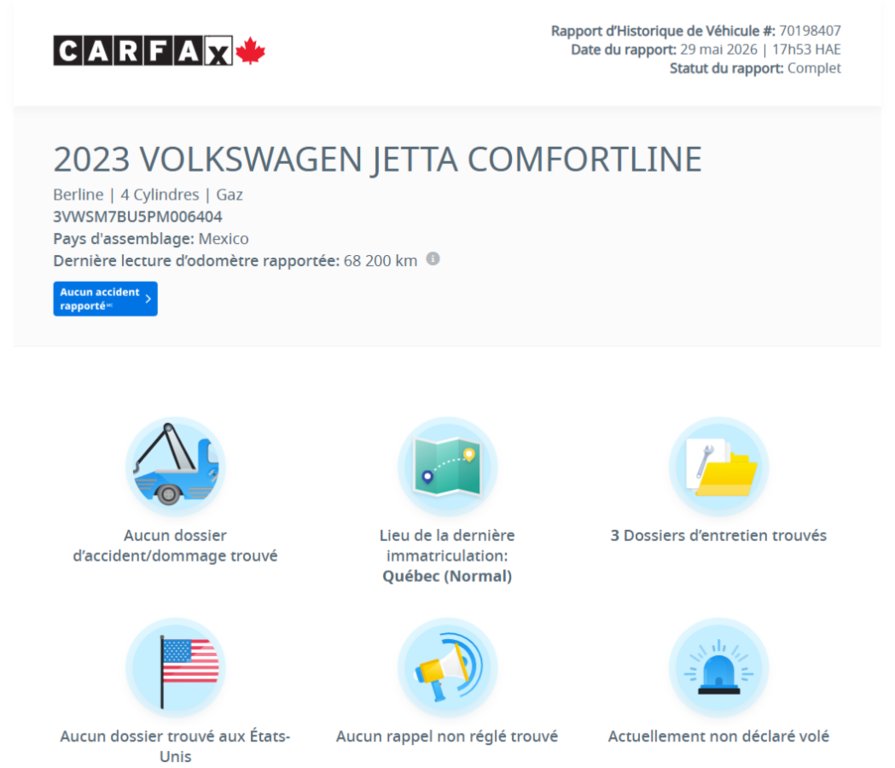 Volkswagen Jetta Comfortline SPORT PACK | TOIT | CARPLAY | CUIR +++ 2023 à Laval, Québec - 2 - w1024h768px