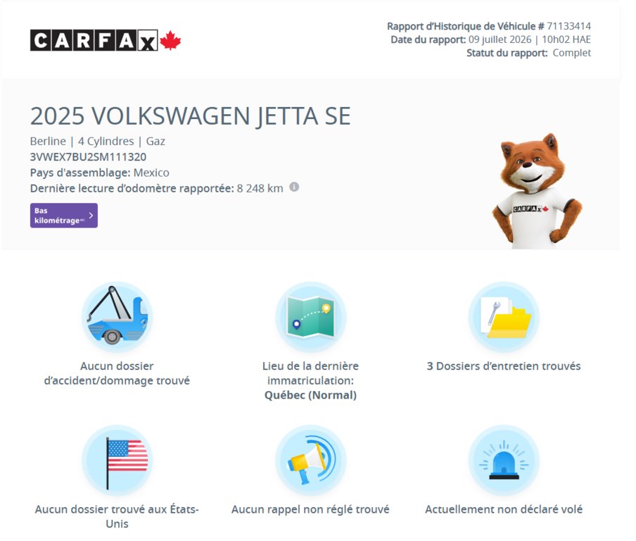 2025 Volkswagen Jetta Comfortline | DÉMARREUR | CUIR | CARPLAY | CAMÉRA +++ in Laval, Quebec - 2 - w1024h768px