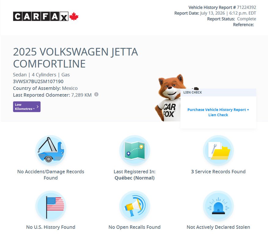 Volkswagen Jetta Comfortline SPORT PACK | TOIT | DÉMARREUR | CUIR | CARPLAY | CAMÉRA +++ 2025 à Laval, Québec - 3 - w1024h768px
