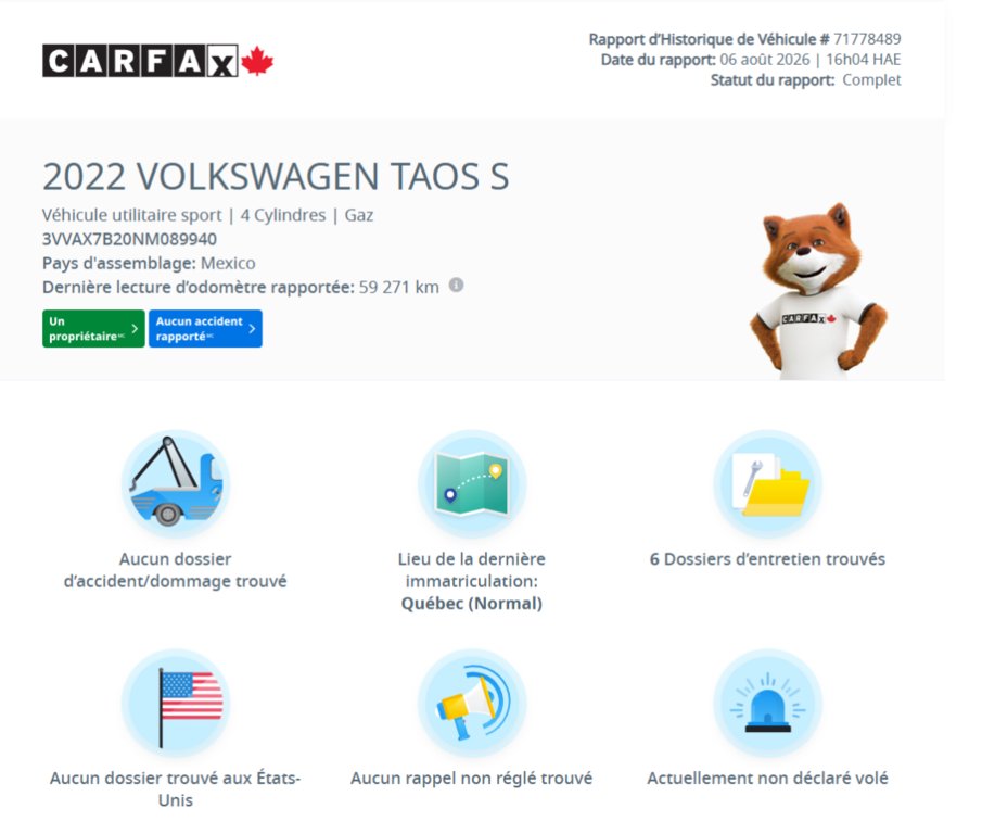 2022 Volkswagen Taos Trendline 4MOTION | BAS KM | CARPLAY | CAMÉRA | SIÈGES CHAUFFANTS +++ in Laval, Quebec - 2 - w1024h768px