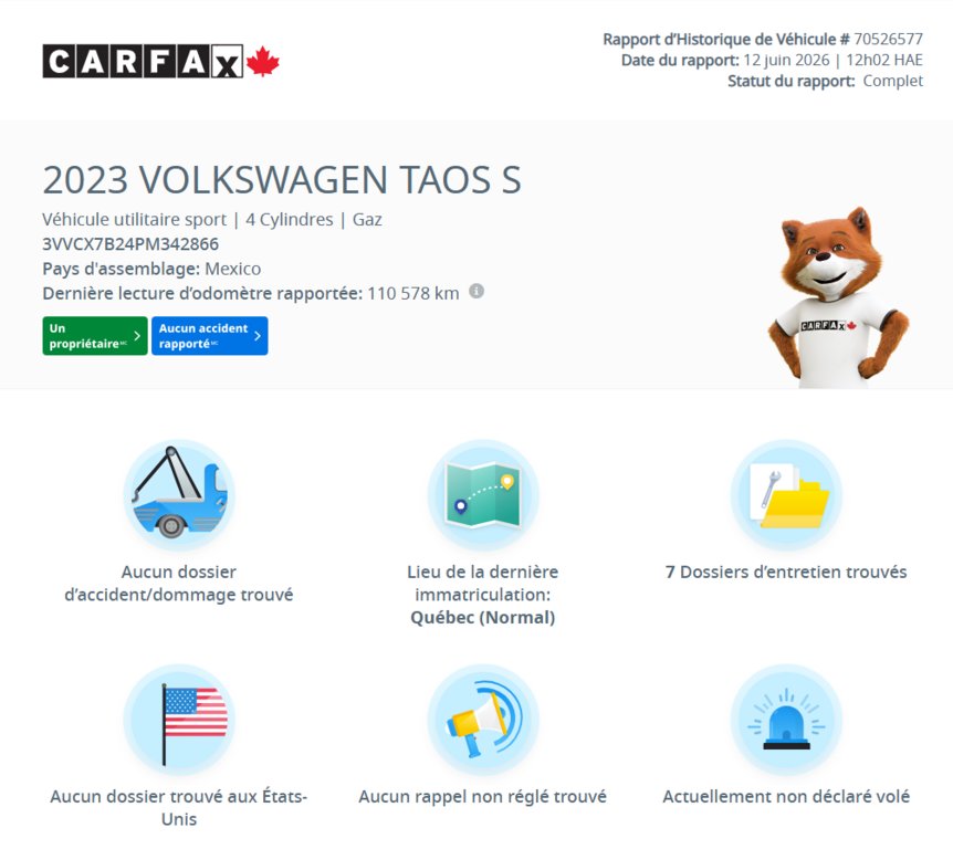 Volkswagen Taos Trendline | CARPLAY | CAMÉRA | SIÈGES CHAUFFANTS +++ 2023 à Laval, Québec - 2 - w1024h768px