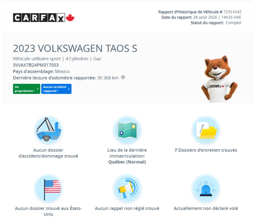 Volkswagen Taos Trendline 4MOTION | BAS KM | CARPLAY | CAMÉRA | SIÈGES CHAUFFANTS +++ 2023 à Laval, Québec - 2 - w1024h768px