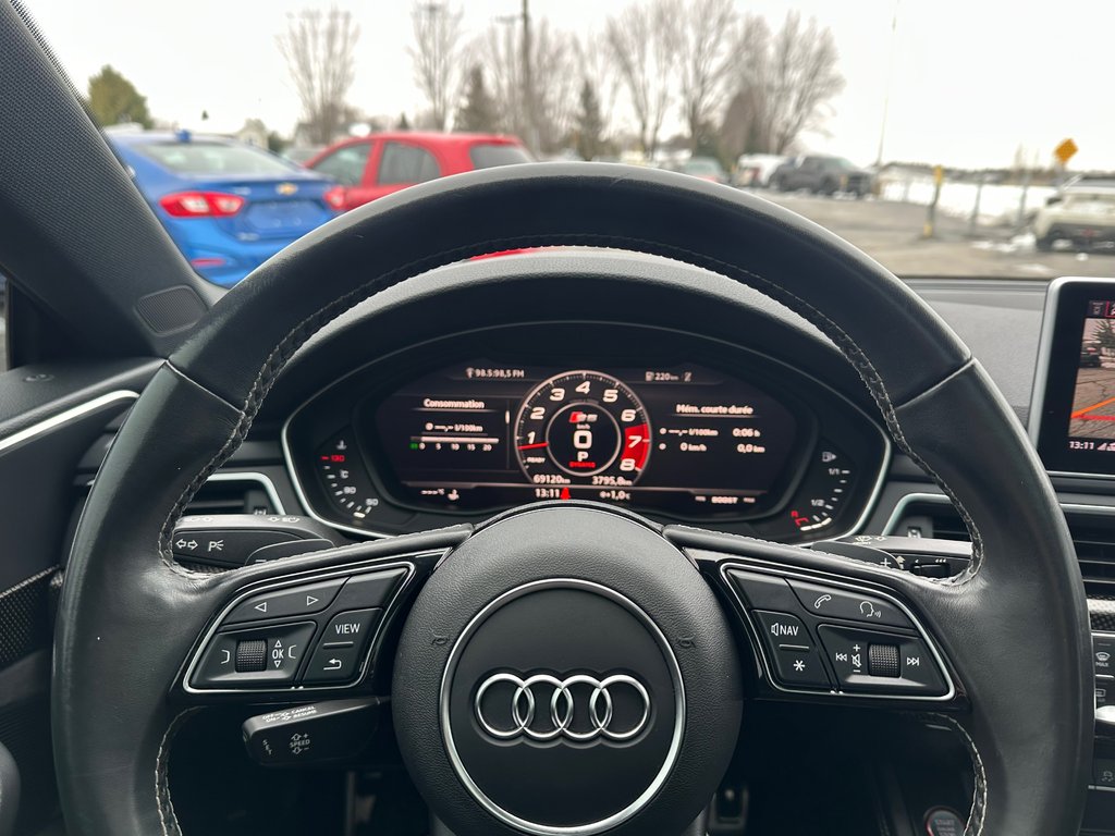 2019 Audi S5 Sportback Technik CUIR CAMERA 360 AFFICHAGE TETE HAUTE in St-Jean-Sur-Richelieu, Quebec - 24 - w1024h768px