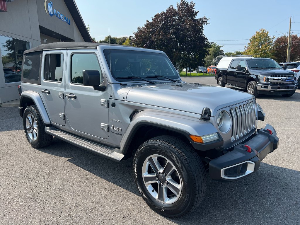 Wrangler Unlimited Sahara 4x4 CUIR NAVI DEMARREUR 2019 à St-Jean-Sur-Richelieu, Québec - 1 - w1024h768px