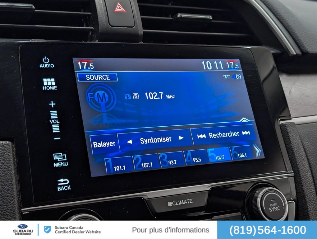 2018 Honda Civic Berline EX-T in Sherbrooke, Quebec - 10 - w1024h768px