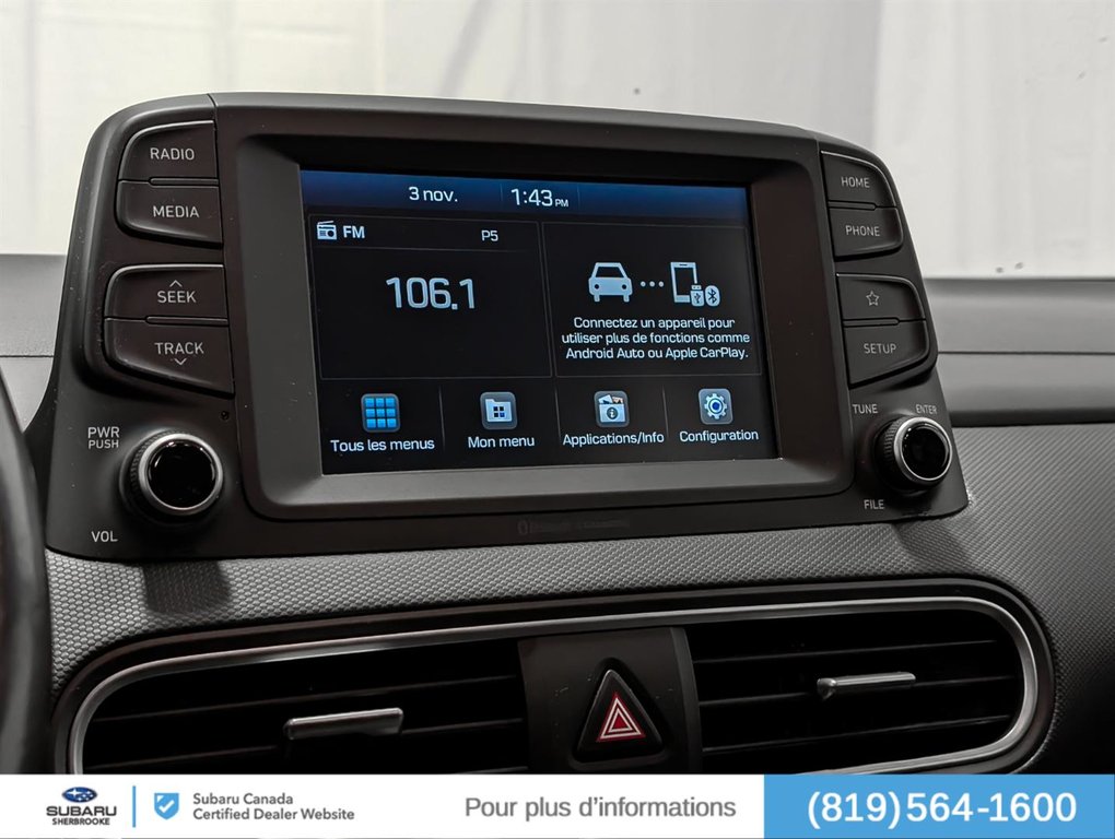 2021 Hyundai Kona 1.6T/AWD in Sherbrooke, Quebec - 9 - w1024h768px