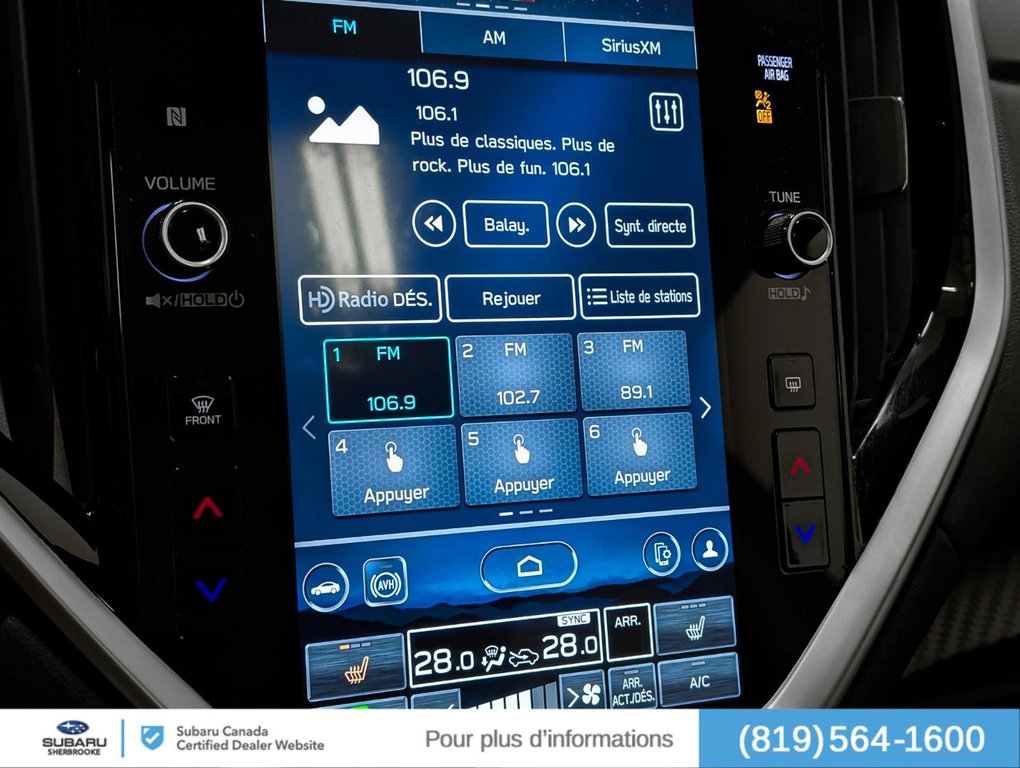 Subaru Ascent Touring 8-Passenger 2023 à Sherbrooke, Québec - 10 - w1024h768px