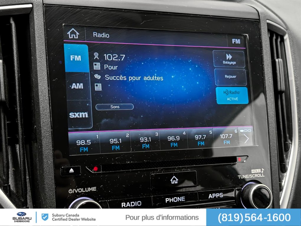 Subaru Impreza 2.0i Sport 5-door Auto 2019 à Sherbrooke, Québec - 10 - w1024h768px