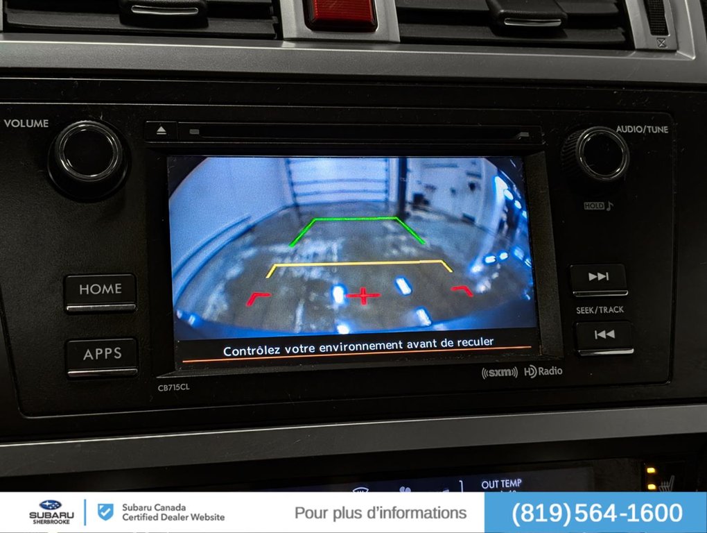 Subaru Legacy 4dr Sdn CVT 2.5i w-Touring Pkg 2016 à Sherbrooke, Québec - 10 - w1024h768px