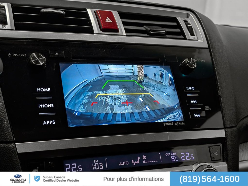 Subaru Outback 5dr Wgn CVT 2.5i Touring 2017 à Sherbrooke, Québec - 12 - w1024h768px