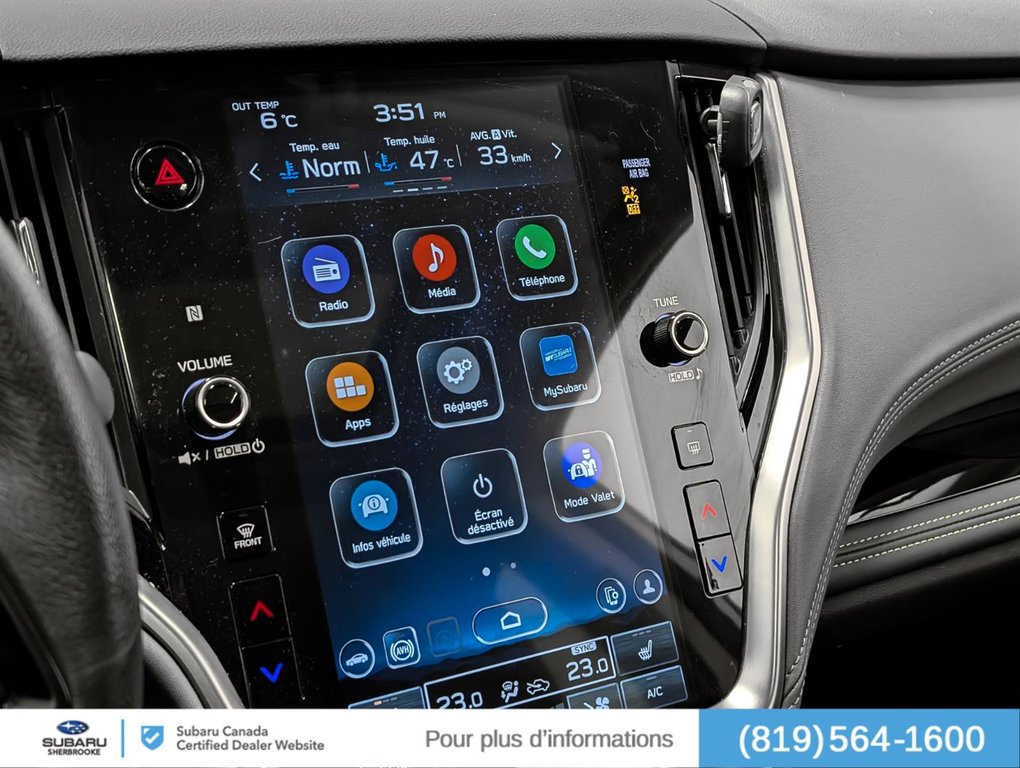 Subaru Outback Onyx/AWD 2024 à Sherbrooke, Québec - 10 - w1024h768px