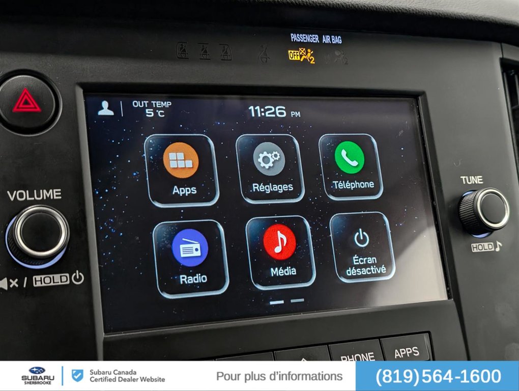 Subaru Outback Convenience AWD 2025 à Sherbrooke, Québec - 15 - w1024h768px