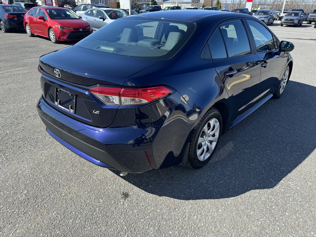 Corolla LE CVT ONE OWNER TOYOTA CERTIFIED APPLE CARPLAY 2020 à Hawkesbury, Ontario - 4 - w1024h768px