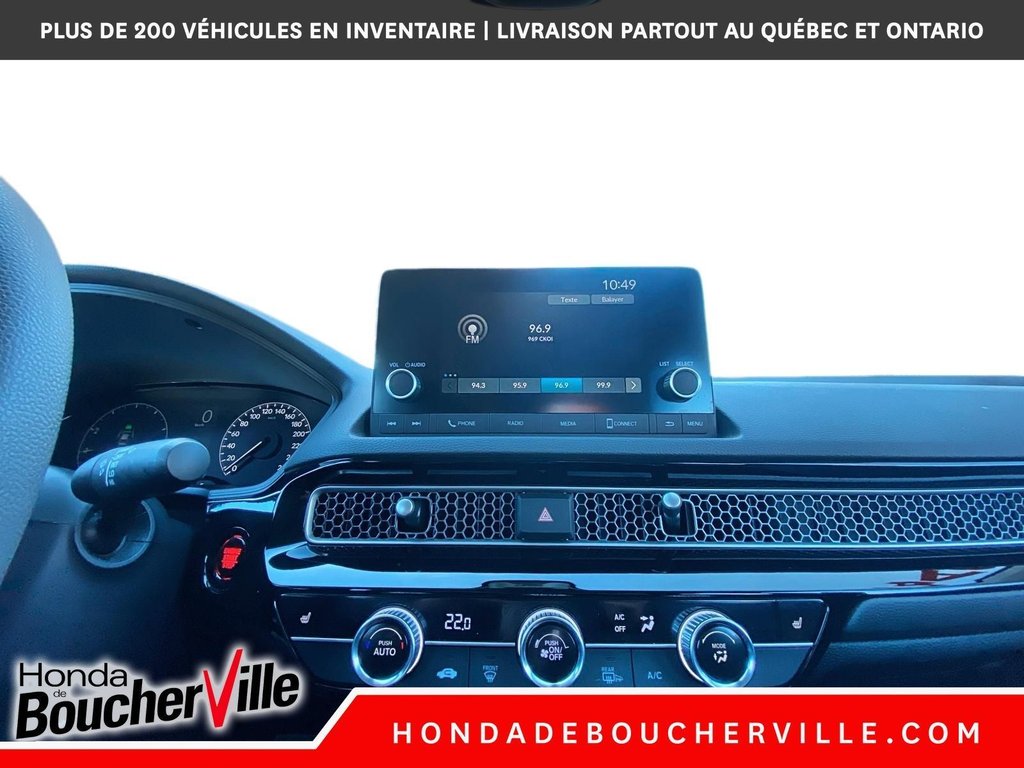 Honda Civic Sedan LX 2022 à Terrebonne, Québec - 21 - w1024h768px
