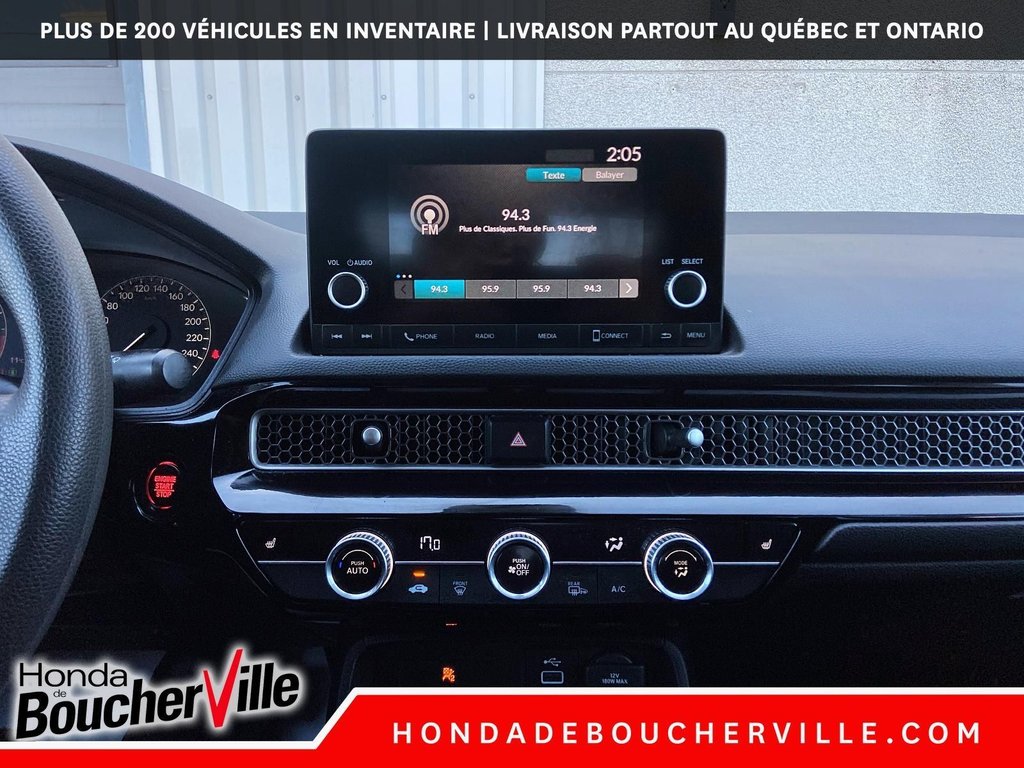 Honda Civic Sedan LX 2022 à Terrebonne, Québec - 17 - w1024h768px