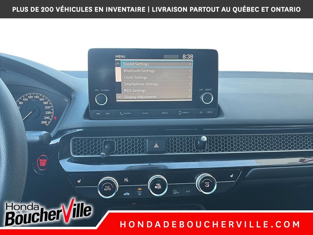 Honda Civic Sedan LX 2022 à Terrebonne, Québec - 33 - w1024h768px