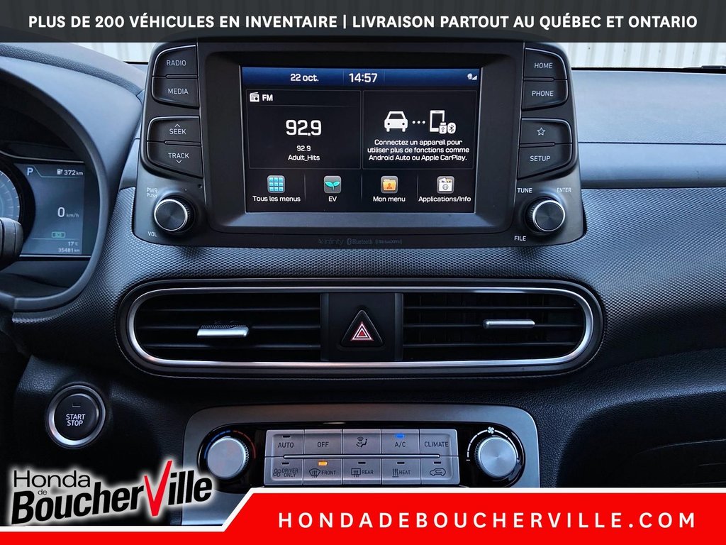 Hyundai KONA ELECTRIC Preferred w/Two-Tone Roof 2020 à Terrebonne, Québec - 21 - w1024h768px