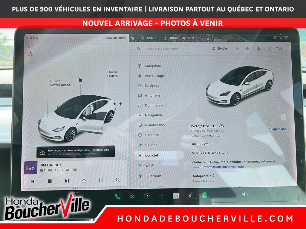 Tesla MODEL 3 LONG RANGE 2019 à Terrebonne, Québec - 17 - w1024h768px