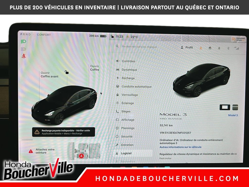 2021 Tesla Model 3 STANDARD RANGE PLUS in Terrebonne, Quebec - 17 - w1024h768px