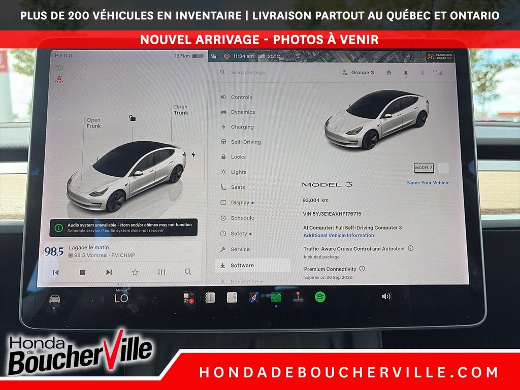 2022 Tesla Model 3 STANDARD RANGE PLUS in Terrebonne, Quebec - 31 - w1024h768px