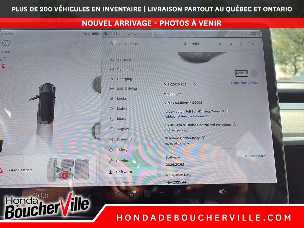 2022 Tesla Model 3 STANDARD RANGE PLUS in Terrebonne, Quebec - 33 - w1024h768px
