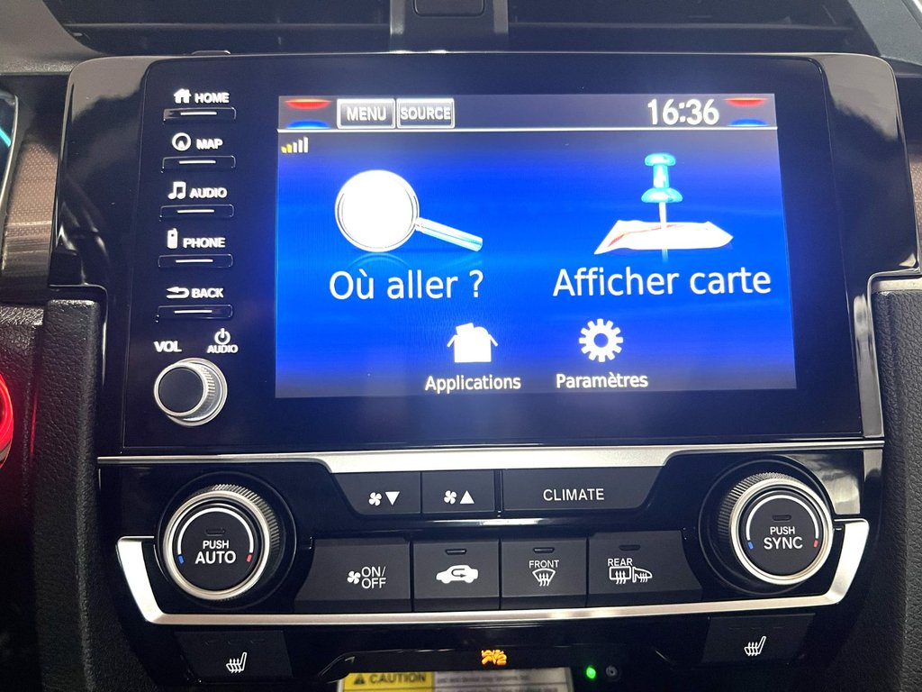 Honda CIVIC TOURING CUIR + NAVIGATION!! 2019 à Montmagny, Québec - 12 - w1024h768px